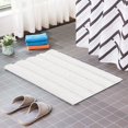thumbnail image 2 of CHUN YI Anti-slip Bathroom Mat Absorbent Plush Polyester, 16"x24", White, 2 of 6