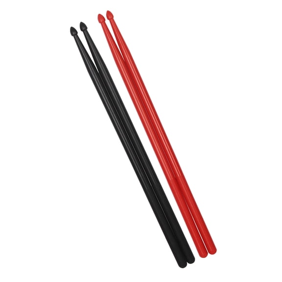 HAKIDZEL 2 Pairs Drum Stick Nylon Red Color Practice Sessions for Beginners