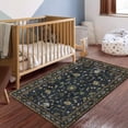 thumbnail image 3 of FJPT Traditional Floral Pattern Rug Design Soft Small Area Rugs Non Slip Indoor Floor Carpet for Living Room Bedroom Decor, 3 of 5