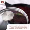thumbnail image 3 of Tapa de vidrio redonda Victoria de 6,5 pulgadas para sartén o sartén de hierro fundido Hecha a medida solo para la marca Victoria Diámetro de 6 pulgadas, 3 of 5
