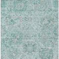 thumbnail image 5 of HomeRoots 603796 10 x 14 ft. Teal Blue & Gray Damask Washable Indoor & Outdoor Traditional Rectangle Area Rug, 5 of 5