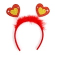 thumbnail image 2 of Eoperou Valentine Day Headband Heart Bowknot Decor Artificial Feather Wedding Dance Headband Hair Fastening Accessories, 2 of 8
