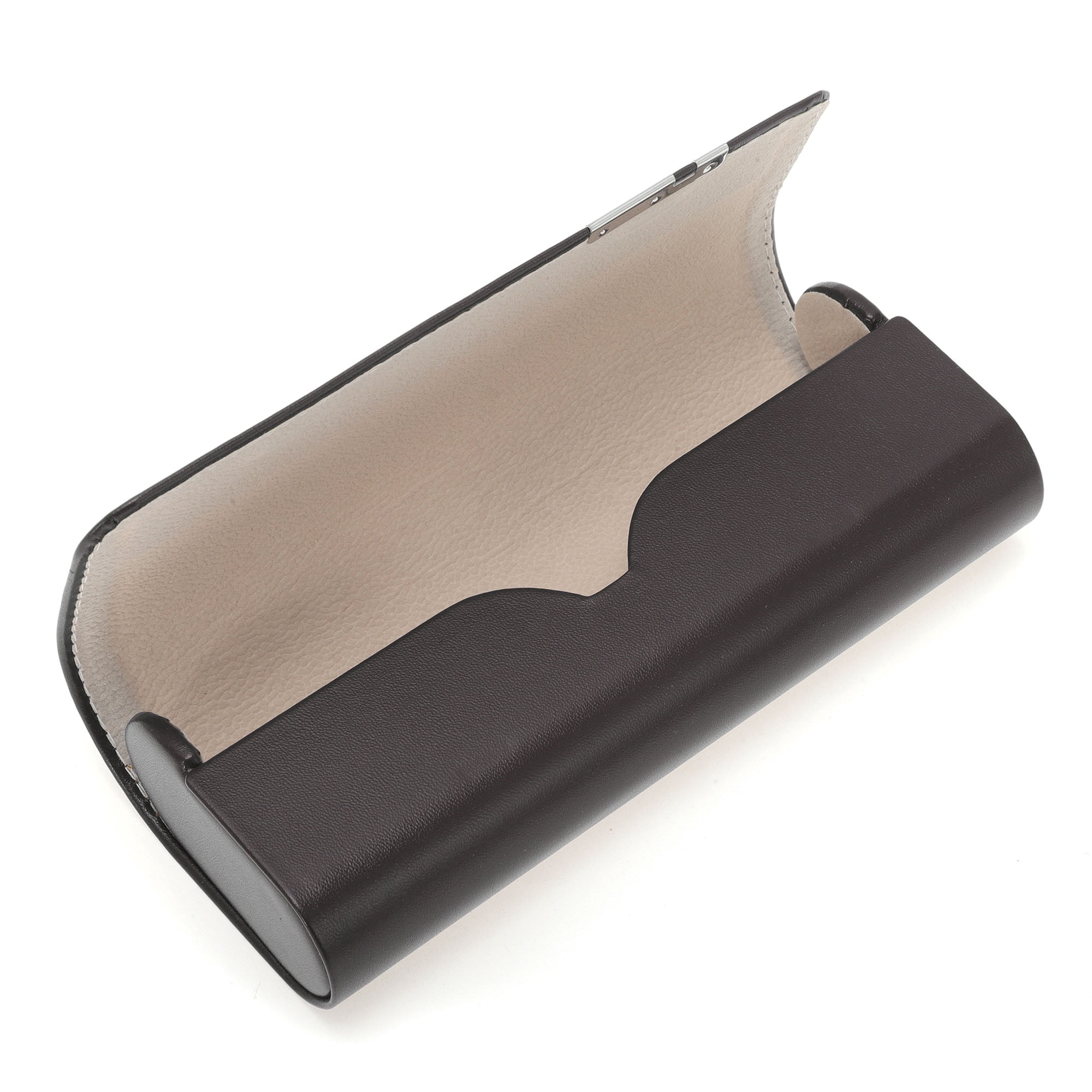 Unique Bargains Portable Eyeglasses Case 6.3"x2.56"x1.38"(L*W*H) Brown