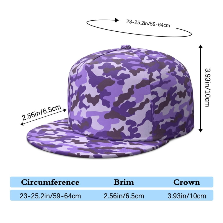 Military Camouflage Snapback Cap - Flat Bill Tactical Army  display picture 2