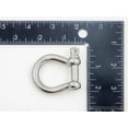 thumbnail image 3 of Stainless Steel 5/16 Inch Marine Anchor Bow Shackle with 8mm Screw Pin 1400 Pound Chain D Ring Qty 1, 3 of 3