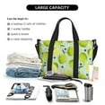 thumbnail image 4 of Travel Duffle Bag green Lemon blueberry Travel Tote Bags Carry on Luggage Waterproof Weekender Bags with Top Handle Adjustable Shoulde Strap for Travel Gym, 4 of 5