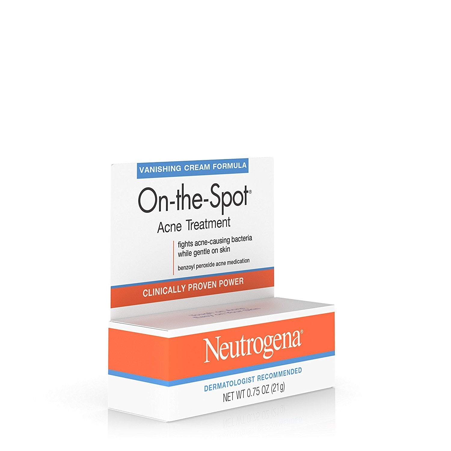 Neutrogena On-The-Spot Acne Treatment With Benzoyl Peroxide, 0.75 Oz. (Pack of 6)