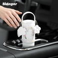 thumbnail image 5 of Sidagar 26 fl oz Stainless Steel Insulated Water Bottle with Handle, Leakproof Straw Lid, Floral White, 5 of 10