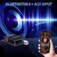 thumbnail image 3 of ZK-1002 Bluetooth 5.0 Audio Amplifier Board, 100W x 2 2.0 Channel Mini HiFi Power Amplifier Receiver with Volume Control, BT and AUX Inputs, DC 5-27V Stereo AMP Module for Home DIY Speakers, 3 of 8