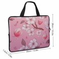 Feiri Flowers Hearts Pink Diving Fabric Laptop Carrying Bag Computer