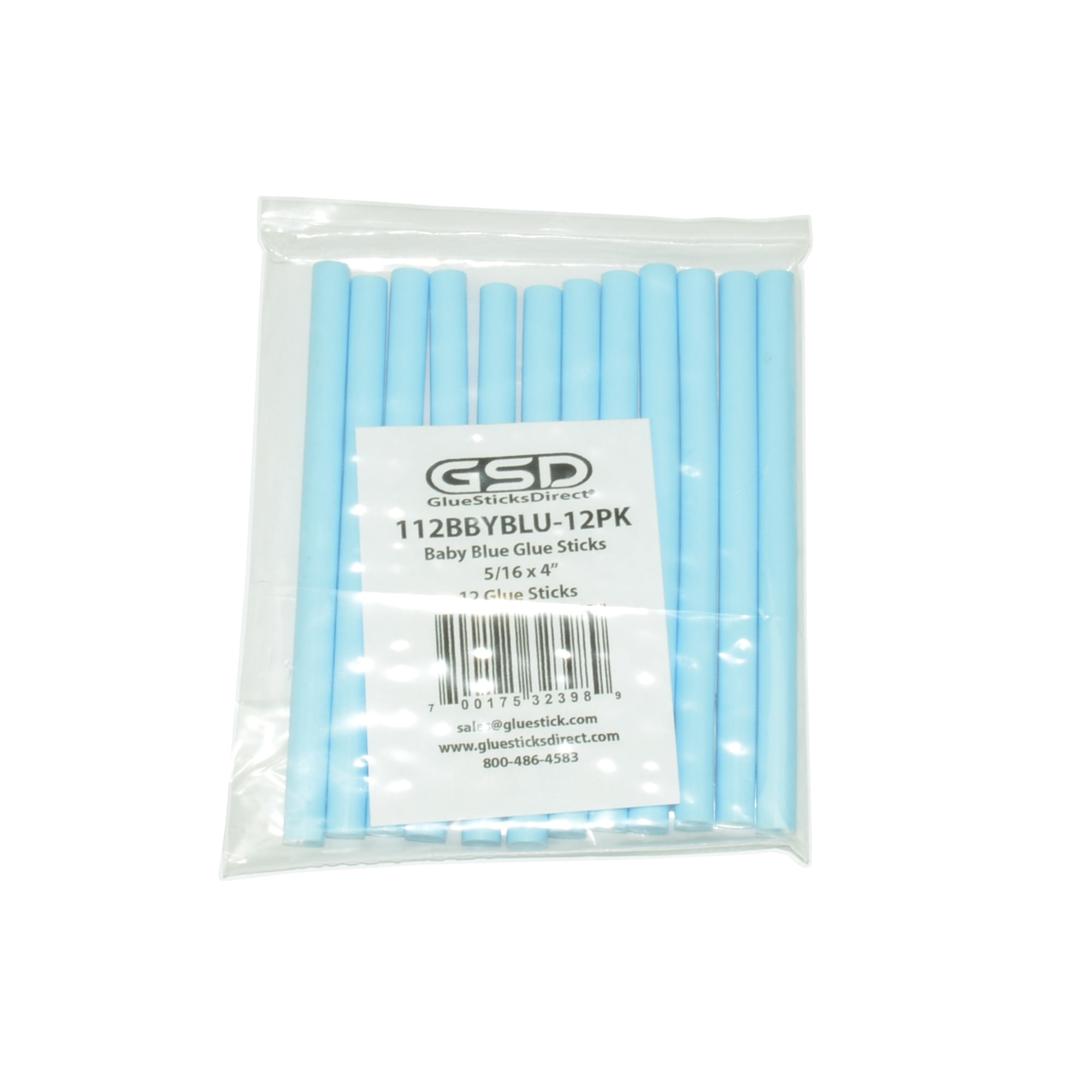 GlueSticksDirect Neon Blue  Glue Stick mini X 4" 12 sticks 