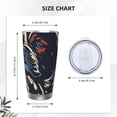 thumbnail image 4 of KLL Patriotic Bulldog Art Print 40oz Stainless Steel Insulated Car Cup with Spillproof Lid - Keep Your Drink Hot or Cold on the Go-Without Straw, 4 of 8