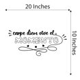 thumbnail image 4 of Spanish Wall Decals for Boys Bedroom - Carpe diem vive el momento Inspirational Phrase about Moments in Spanish Home Wall Sticker - Size: 20 In x 10 In, 4 of 5