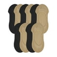 thumbnail image 2 of MeMoi Women's 10 Pair Pack No Show Micro Liner Socks - Womens - Female, O/S, Nude, 2 of 2