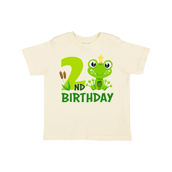Inktastic 2nd Birthday Prince Frog Boys Toddler T-Shirt