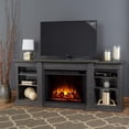thumbnail image 2 of Real Flame Eliot 81" Grand Electric Fireplace TV Stand in Antique Gray, 2 of 9