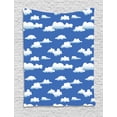 thumbnail image 1 of Cloud Tapestry, Abstract Illustration of Modern Technique Computer Drawn Clouds, Wall Hanging for Bedroom Living Room Dorm Decor, 40W X 60L Inches, Cobalt Blue Baby Blue and White, by Ambesonne, 1 of 2