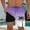 Purple, variant on Men Swim Trunks with Compresssion Liner 7 Inch Inseam Board Shorts Bathing Suit with Zipper Pockets