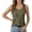 Green Tank Tops, variant on Women Knit Tank Tops Summer Solid Color Sleeveless Round Neck Flowy Casual Tunic Blouse With Waist Tie Vacation Female Camisole