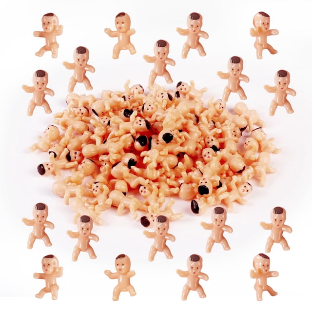 Artículos de fiesta Poexuzi Mini Plastic Babies, paquete de 43 piezas