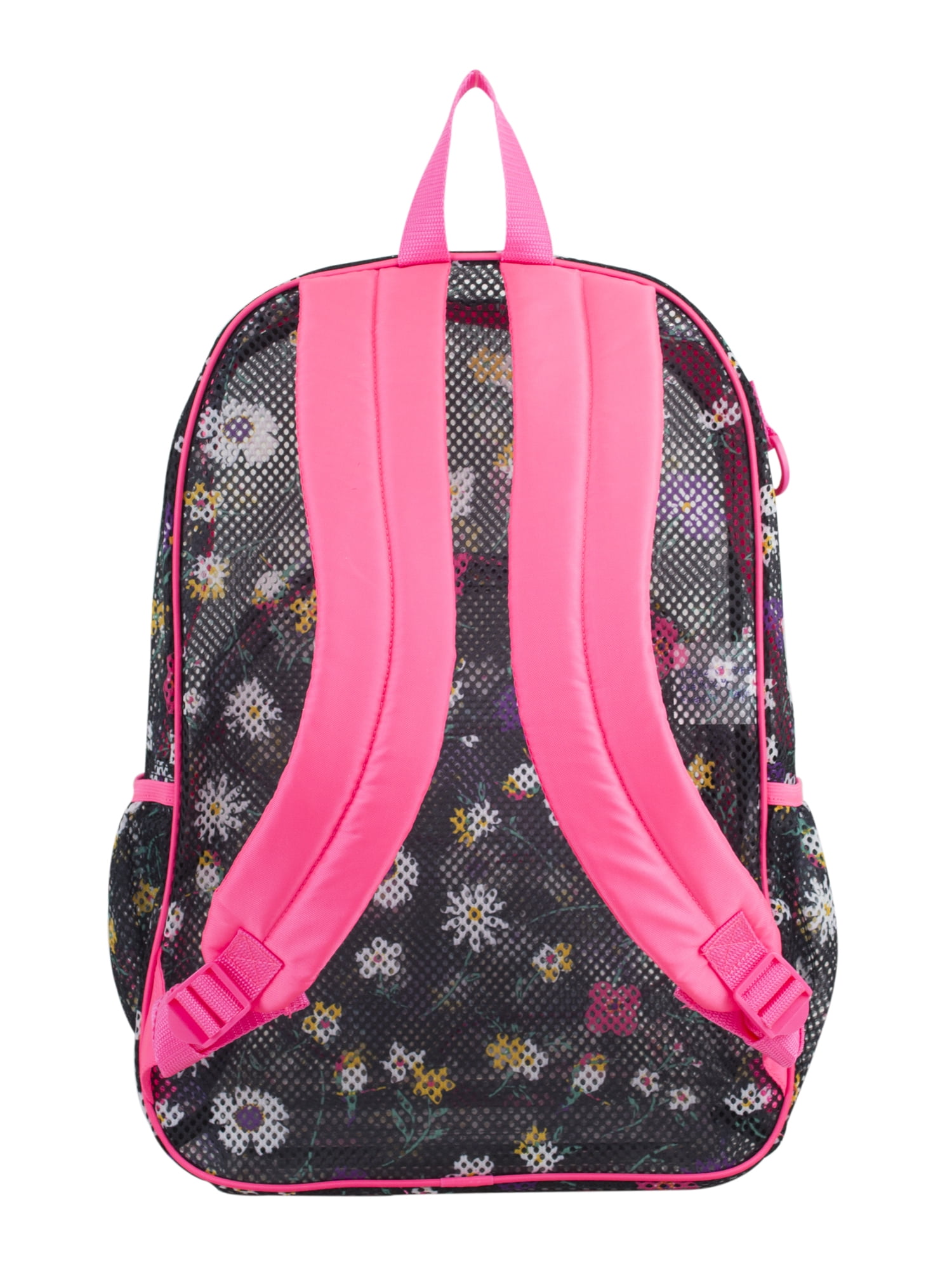 Eastsport Unisex Mesh Bungee Backpack with Padded Shoulder Straps, Daisy Flowers