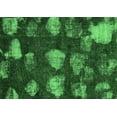 thumbnail image 1 of Ahgly Company Indoor Rectangle Abstract Emerald Green Modern Area Rugs, 2' x 4', 1 of 4