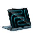 thumbnail image 5 of Pekarejue Keyboard Case for Apple iPad Pro 12.9-inch 2022 6th 5th 4th 3rd Generation: Smart Trackpad RGB Backlight, 360 Rotatable Cover and Pencil Holder for Apple iPad Pro 12.9 inch Navy Blue, 5 of 7