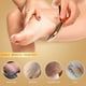 thumbnail image 5 of Lima de placa de pie de vidrio ovalado para eliminar la piel muerta, limpieza de pies, herramienta de pedicura para la piel del pie-NB03 champán dorado Adepaton CPB-US-YYM272-2, 5 of 5