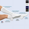 thumbnail image 2 of Unisex Adult JOBST SENSIFOOT GRADIENT COMPRESSION THERAPEUTIC KNEE LENGTH SOCK - Brown - Small, 2 of 2