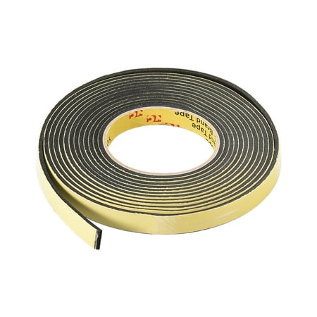 

Sponge Tape EVA Single Sided Sealing Foam Tape 5M Length 15mm Width 3mm Thick Black
