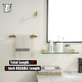 thumbnail image 3 of Double Towel Bar Matte Stainless Steel Bath Towel Rack for Bathroom Towel Holder Wall Mount Total Length TBLPB, 3 of 8