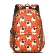 thumbnail image 2 of Pug Dog Backpack for School,Cute School Bag,Schoolbag with Adjustable Shoulder Straps & Padded Back,16.9 Inch, 2 of 5