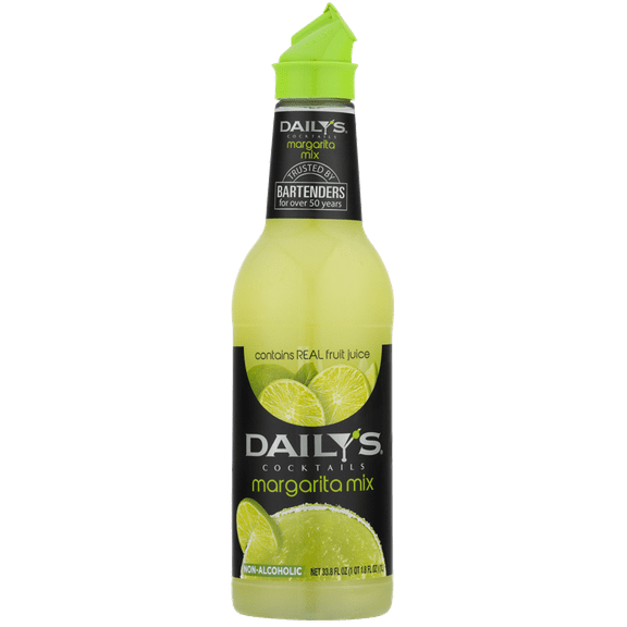 Daily's Cocktail Mix Non-Alcoholic | Bar Pub Restaurant | 33.8 oz. Pack of 2 | (Margarita)