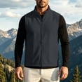thumbnail image 2 of cfhntfmh Mens Fleece Vest Lightweight Thermal Jacket Zip up Vests Fall Winter Casual Sleeveless Clothes (Dark Gray,Small), 2 of 7