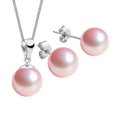 thumbnail image 1 of Set Collar Dije Perla Aretes Poste Zvezda Plata 0.925 Mujer rosa claro Unitalla, 1 of 4