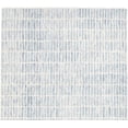 thumbnail image 2 of Handmade Capitola Space-Dyed Wool Area Rug with Cotton Backing, Modern Grid Design, Blue Space, 5x8, for Living Room, Bedroom, Dining Room, Office, 2 of 4