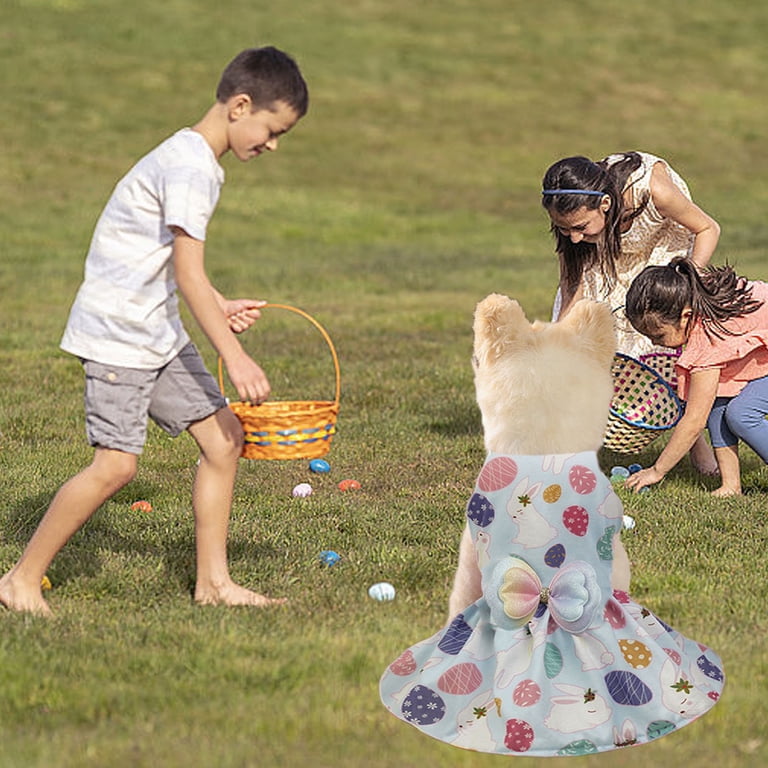 Easter Dog Dress Pet Summer Princess Style Outfit for Small Dogs