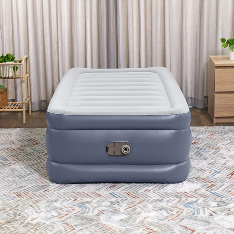 Bestway Tritech Air Mattress Inflatable Twin Bed with Built-In AC