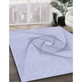 thumbnail image 3 of Ahgly Company Machine Washable Indoor Round Transitional Lavender Blue Area Rugs, 8' Round, 3 of 7