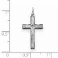 thumbnail image 2 of Sterling Silver Rhodium-Plated Laser Designed Cross Pendant (25 X 12) Made In United States qxr203, 2 of 2