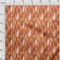 thumbnail image 3 of oneOone Polyester Spandex Orange Fabric Ikat Diy Clothing Quilting Fabric Print Fabric By Yard 56 Inch Wide, 3 of 4