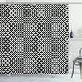 thumbnail image 1 of Ambesonne Geometric Shower Curtain, Ornamental Squares, 69"Wx75"L, Black White, 1 of 2