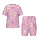 thumbnail image 1 of Balery Butterfly 1 Conjunto de Pijama Infantil de Manga Corta con Estampado – Ropa de Dormir de Algodón Suave-X-Large, 1 of 6