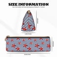thumbnail image 4 of Naloa Starfish Navy Blue Stripe Print Leather Pencil Case - Portable Big Capacity Pencil Pouch Organizer Bag Stationery Bag for Work & Office Pencil Pen Case, 4 of 5