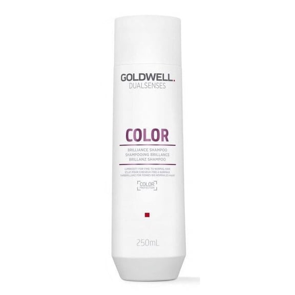10.1 oz , Goldwell Dualsenses Color Brilliance Shampoo, hair scalp beauty - Pack of 2 w/ Sleek 3-in-1 Comb/Brush