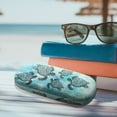 thumbnail image 5 of WIRESTER Durable Hard Clamshell Eyeglass Case with Microfiber Cloth - Ocean Sea Turtles, 5 of 6