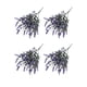 thumbnail image 5 of Toystoory Ramo de novia ligero de lavanda con flocado falso de 4 Uds. De flores artificiales Púrpura 2piezas, 5 of 6