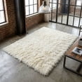thumbnail image 2 of Stylish 7x10 Flokati Rug | Long 3” shag pile | 100% natural wool | Authentic Greek Flokati | Off White Area Rug, 2 of 5