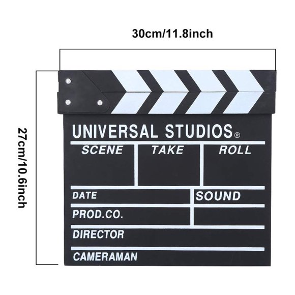 Clapper Board Film Clap Slate Wooden Movie Film Clap Slate Action Scene Clapper Board Director Film Clapboard