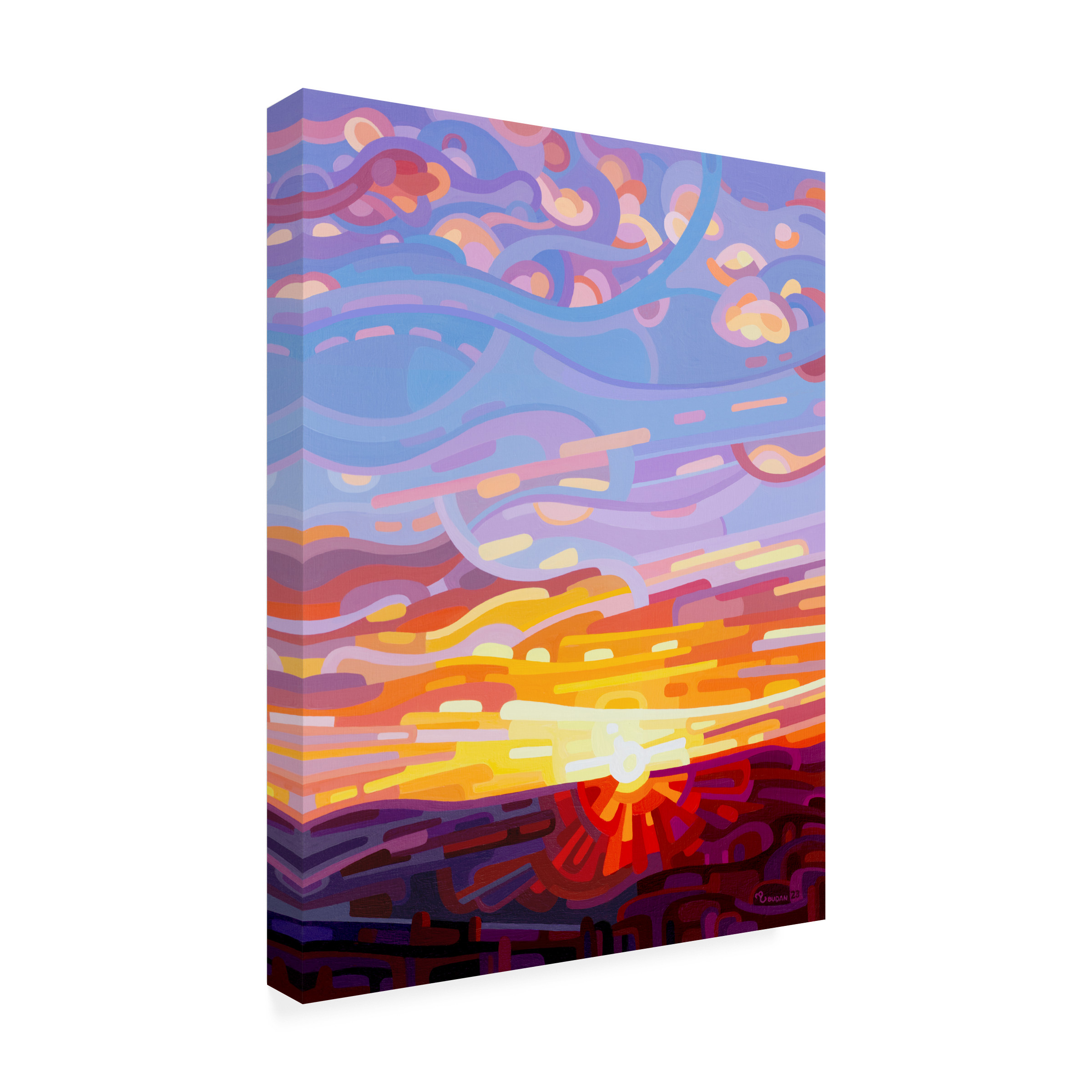 Canvas Wall Art - Mandy Budan 'Firefall' Wall Art for Living Room, Bedroom, or Office Décor by Trademark Fine Art - 24 x 32 Inches - 24x32